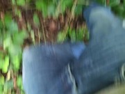 Pissing outdoors on a beautiful day 2/16