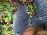 Pissing outdoors on a beautiful day 3/16