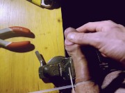 I tortured myself a public place - I worked hard on my huge dick 10/16