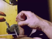 I tortured myself a public place - I worked hard on my huge dick 11/16