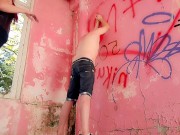 This slave is getting flogged for his disobedience. 9/16