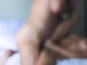 Hot romantic morning sex! Big cock small pussy and many orgasms 6/16