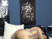 I ride my neighbor's cock deliciously at his wife's house 1/16