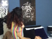 I ride my neighbor's cock deliciously at his wife's house 14/16