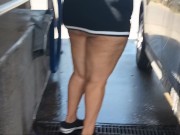 Exhibitionist wife washing car and flashing her big ass part 2 4/16