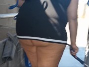 Exhibitionist wife washing car and flashing her big ass part 2 8/16