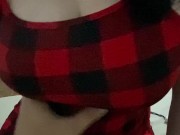 Esposinha queria mostrar como ficou de vestido xadrez 2/16