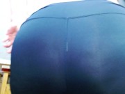 1150 Tights and no panties on Dawn's Huge Ass 15/16