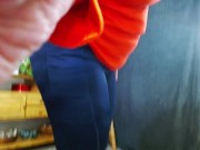 1150 Tights and no panties on Dawn's Huge Ass 4/16