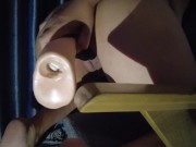 Asian's horny double penetration with my 2 toys! 10/16