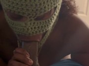 Little sissy takes my cum shot to the face 6/16