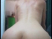 I convince my stepdad to give me his cock while I use a anal plug and ride him 11/16