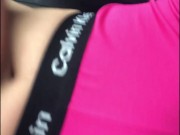 HORNY GIRL MASTURBATES IN HER BOYFRIEND'S CAR 13/16