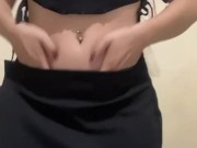 Naughty stepsis Colombian shakes her big ass dressed in her lengires 7/16