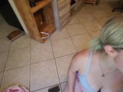 Blowjob Bonanza: Slutty Bathroom Suck and Big tit Blonde Sucking in the Living Room 10/16