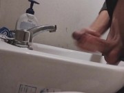 MASTURBATING and CUMMING on the SINK! 5/16