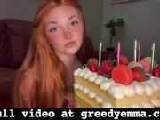 Birthday Cake Destruction - Feet Only - Cake Sitting Mess Foot Feet Fetish Worship Soles Toes 10/16