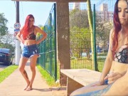 Estudante sendo fodida por estranho em público dentro transporte público! 9/16