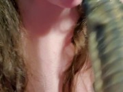 Sloppy Dildo Blowjob with Alien Slime 3/16