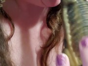 Sloppy Dildo Blowjob with Alien Slime 7/16