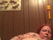 Fucking my tight booty with a toothbrush 6/16