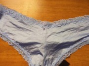 Cumshot on sexy panties 12/16