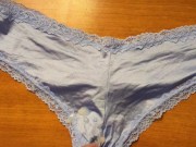 Cumshot on sexy panties 13/16