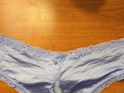 Cumshot on sexy panties 15/16