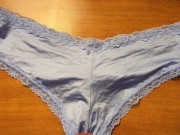 Cumshot on sexy panties 8/16