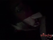 I sucked him to completion in the packed parking lot (real risky car bj) 3/16