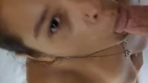 Sexy blowjob ,face cumshot