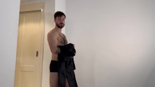 Bloated belly worship after dinner party