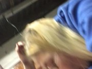 Stepsister stops by my job and sucks my thick cock at my desk 3/16