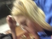 Stepsister stops by my job and sucks my thick cock at my desk 4/16