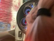 Getting dick sucked in the Hoffmanns car wash and she is loving that Thanggg!! Suck slut suck !!! 13/16
