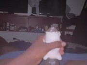 First time using a pocket pussy. 2/16