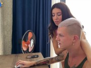 Slut wife fucks in front of her cuckold husband with two guys 1/16