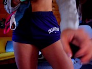 Fit girl in legging try Sports Bras TRY ON & BACKSTAGE #196 (free version) 1/16