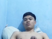 Handsome Asian Boy Jerking Off his Big Dick 1/16