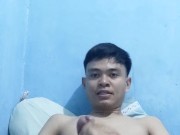 Handsome Asian Boy Jerking Off his Big Dick 7/16