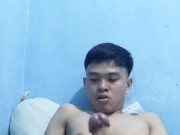 Handsome Asian Boy Jerking Off his Big Dick 8/16