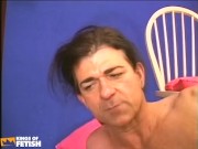 Fat MILF gets her pussy and ass smashed on the floor after hot photoshoot 15/16