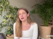 Ersties - Sexy Kate K Massages Herself Before She Masturbates 10/16