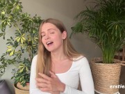 Ersties - Sexy Kate K Massages Herself Before She Masturbates 12/16