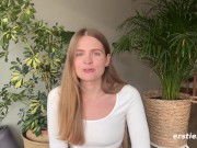 Ersties - Sexy Kate K Massages Herself Before She Masturbates 4/16