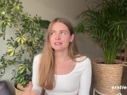 Ersties - Sexy Kate K Massages Herself Before She Masturbates 9/16