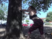 Gigi Lust uses her BIG NATURALS to seduce and bang her coach! 4/16