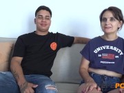 Shy but dirty Spanish mommy tries a new life and becomes a PORN STAR for us! 4/16