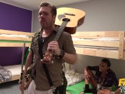 Fake Hostel - Angry horny big tits MILF bullies liar into giving her a cremapie 1/16