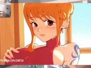 ONE PIECE- LUFFY FOLLA POR FIN A NAMI Y LA LLENA SU RICA CONCHA DE LECHE ANIMACIÓN SIN CENSURA 3/16